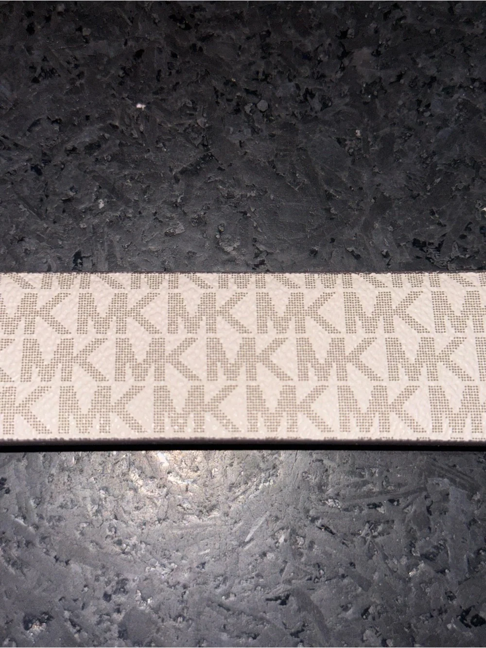 NEW Michael Kors REVERSIBLE Beige Logo & Cognac Brown Belt Gold Oval Buckle SZ M
